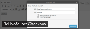 Rel NoFollow Checkbox