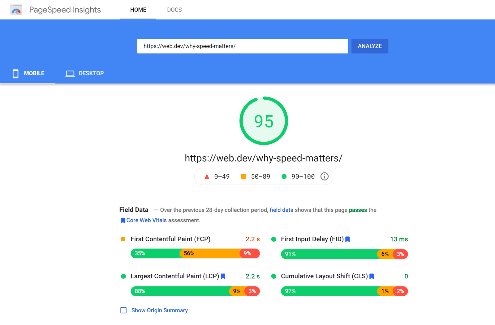 What is PageSpeed Insights?